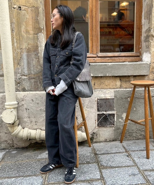 Johnbull（ジョンブル）の「【JOHNBULL/ジョンブル】ブラックデニムジャケット（デニムジャケット・レディース・スミクロ・FREE）」の12枚目の写真