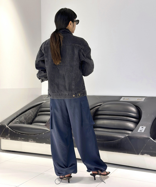 Johnbull（ジョンブル）の「【JOHNBULL/ジョンブル】ブラックデニムジャケット（デニムジャケット・レディース・スミクロ・FREE）」の22枚目の写真