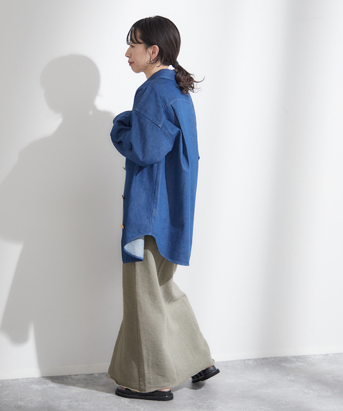 journal standard L'essage(ジャーナルスタンダードレサージュ)の「ピグメントスウェットスカート(スカート・レディース・グレー/ブラック系その他・FREE)」の11枚目の写真