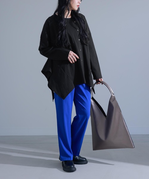 kOhAKU（コハク）の「『ドレープデザインカットソー』（Tシャツ/カットソー・レディース・グリーン/ブラック・FREE）」の21枚目の写真