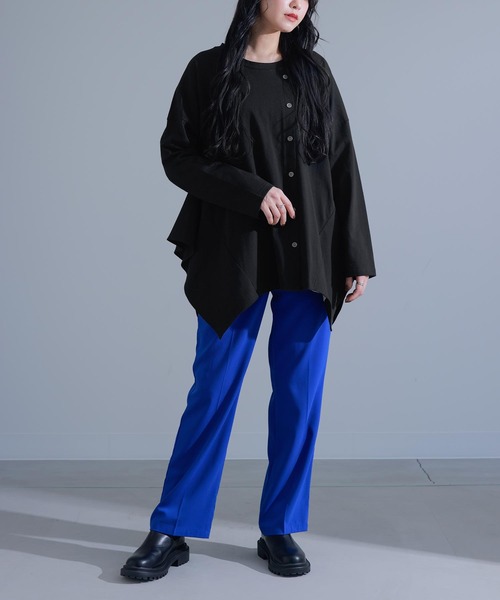 kOhAKU（コハク）の「『ドレープデザインカットソー』（Tシャツ/カットソー・レディース・グリーン/ブラック・FREE）」の20枚目の写真