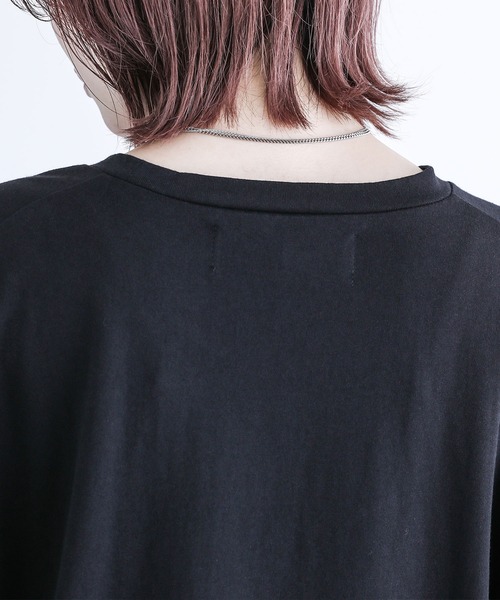 kOhAKU（コハク）の「『ドレープデザインカットソー』（Tシャツ/カットソー・レディース・グリーン/ブラック・FREE）」の8枚目の写真