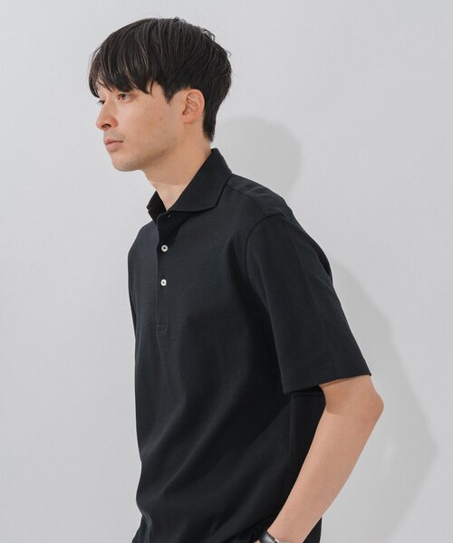 EDIFICE(エディフィス)の「”撥水&汗染み防止機能” プロテック ポンチ ポロシャツ "WEB限定"(ポロシャツ・メンズ・ブラック/ホワイト/ベージュ系その他/ネイビー・SMALL/MEDIUM/LARGE/X-LARGE)」の13枚目の写真