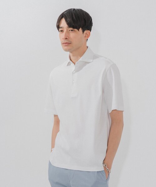 EDIFICE(エディフィス)の「”撥水&汗染み防止機能” プロテック ポンチ ポロシャツ "WEB限定"(ポロシャツ・メンズ・ブラック/ホワイト/ベージュ系その他/ネイビー・SMALL/MEDIUM/LARGE/X-LARGE)」の22枚目の写真