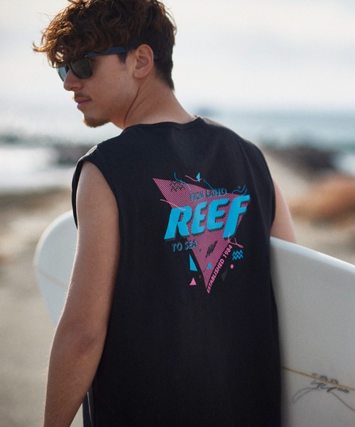 REEF（リーフ）の「【REEF】FROM LAND TO SEA TANK（タンクトップ・メンズ・ブラック/ホワイト・X-LARGE/LARGE/MEDIUM）」の2枚目の写真