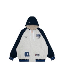 AAPE REVERSIBLE ZIP UP HOODIE JACKET