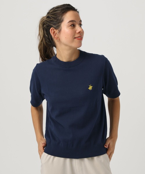 BEVERLY HILLS POLO CLUB(ビバリーヒルズポロクラブ)の「【BEVERLY HILLS POLO CLUB(ビバリーヒルズポロクラブ)】ニット(ニット/セーター・レディース・ブラック/ネイビー/レッド・FREE)」の3枚目の写真