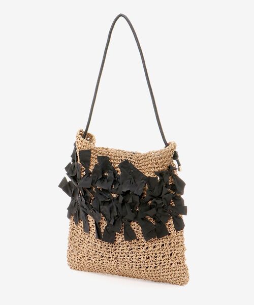 le.coeur blanc（ルクールブラン）の「ペーパーリボンショルダー（ショルダーバッグ・レディース・グレー/ブラック・FREE）」の17枚目の写真