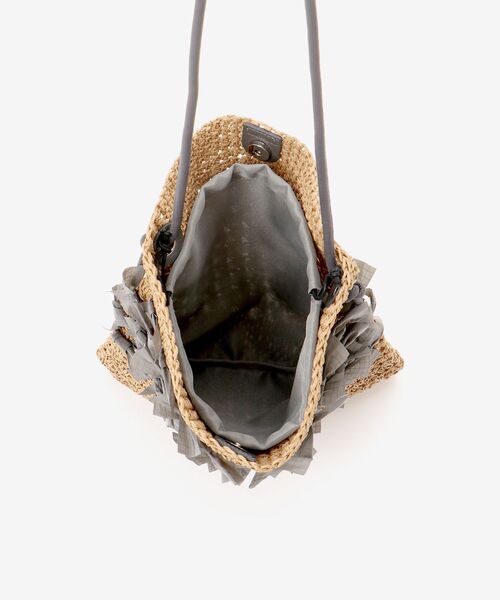 le.coeur blanc（ルクールブラン）の「ペーパーリボンショルダー（ショルダーバッグ・レディース・グレー/ブラック・FREE）」の14枚目の写真