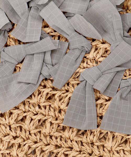 le.coeur blanc（ルクールブラン）の「ペーパーリボンショルダー（ショルダーバッグ・レディース・グレー/ブラック・FREE）」の16枚目の写真