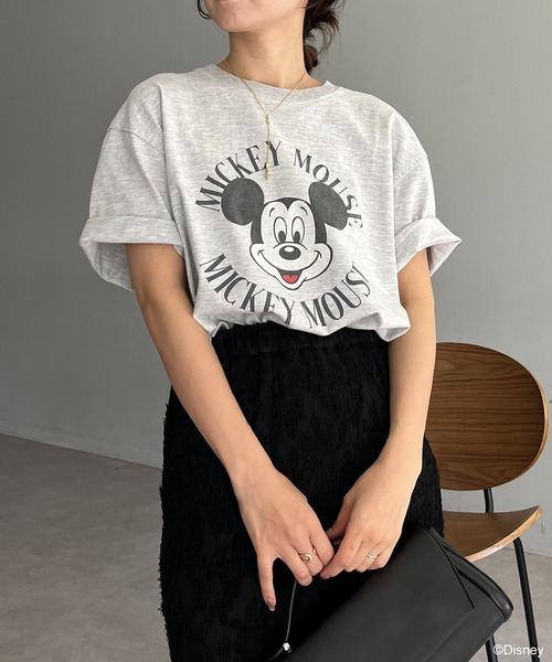 GOOD ROCK SPEED（グッドロックスピード）の「〈GOOD ROCK SPEED〉MICKEY Tシャツ（Tシャツ/カットソー・レディース・グレー/ホワイト/ネイビー・FREE）」の15枚目の写真