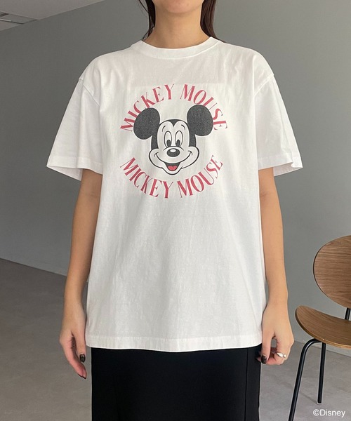 GOOD ROCK SPEED（グッドロックスピード）の「〈GOOD ROCK SPEED〉MICKEY Tシャツ（Tシャツ/カットソー・レディース・グレー/ホワイト/ネイビー・FREE）」の22枚目の写真