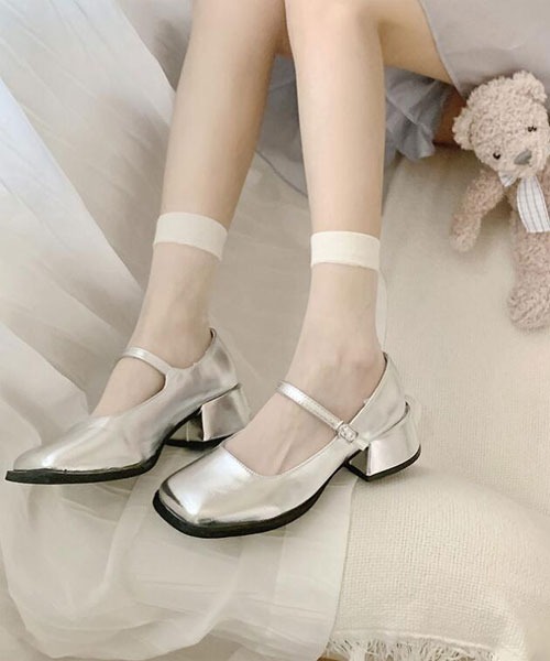 TONE SELECT GOODS（トーンセレクトグッズ）の「【float】シースルー ホワイト クルー丈ソックス（ソックス/靴下・レディース・ホワイト・FREE）」の10枚目の写真