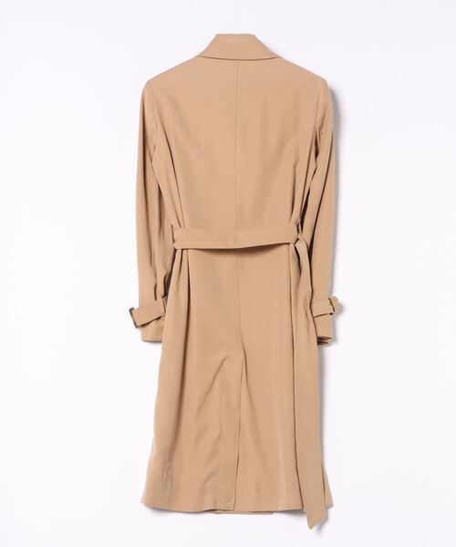 BENETTON (UNITED COLORS OF BENETTON)（ベネトンユナイテッドカラーズオブベネトン）の「ベルト付きダブルステッチトレンチコート（トレンチコート・レディース・カーキ/ベージュ・MEDIUM/X-SMALL/XX-SMALL/SMALL）」の3枚目の写真