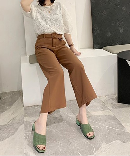 Miniministore(ミニミニストア)の「ミュールサンダル チャンキーヒール 美脚(サンダル・レディース・イエロー/ベージュ/グリーン/ブラック・23.5cm/23.0cm/24.0cm/22.5cm/24.5cm)」の16枚目の写真