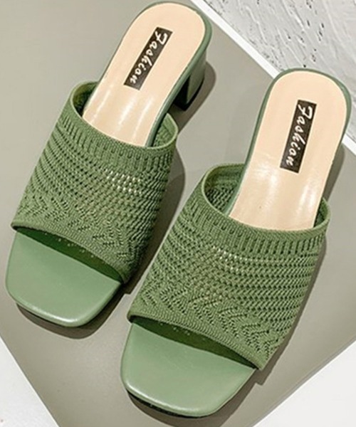 Miniministore(ミニミニストア)の「ミュールサンダル チャンキーヒール 美脚(サンダル・レディース・イエロー/ベージュ/グリーン/ブラック・23.5cm/23.0cm/24.0cm/22.5cm/24.5cm)」の17枚目の写真
