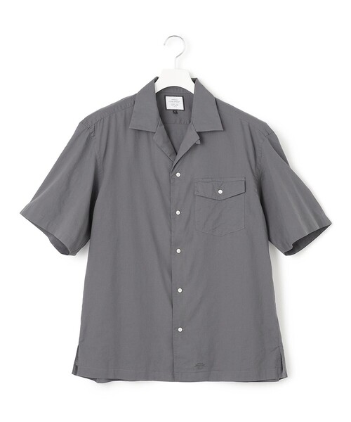 J.PRESS YORK STREET(ジェイプレスヨークストリート)の「【UNISEX】オープンカラーシャツ(シャツ/ブラウス・メンズ・ライラック系/グレー系/ライトグリーン系/ネイビー系・SMALL/MEDIUM/LARGE)」の1枚目の写真
