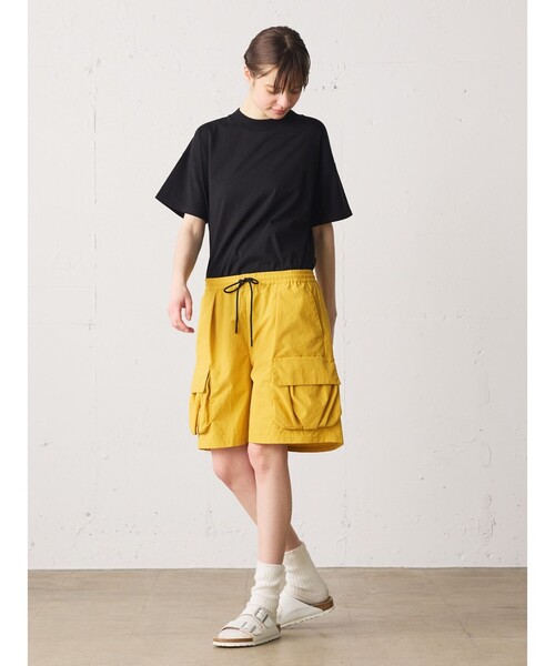 MidiUmi（ミディウミ）の「MidiUmi ナイロンサイドポケットハーフパンツ（その他パンツ・レディース・ライトブルー/イエロー・FREE）」の8枚目の写真