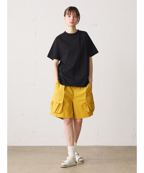 MidiUmi（ミディウミ）の「MidiUmi ナイロンサイドポケットハーフパンツ（その他パンツ・レディース・ライトブルー/イエロー・FREE）」の9枚目の写真