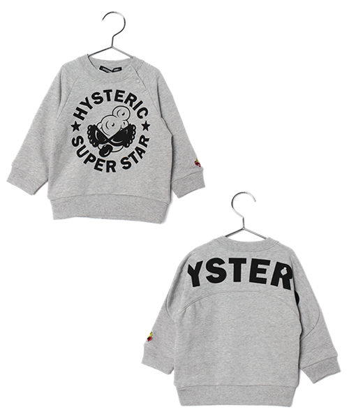 HYSTERIC MINI（ヒステリックミニ）の「BABY  Rolling variation star mini サーモライト トレーナー（スウェット・キッズ・ブラック/グレー・90/80）」の2枚目の写真