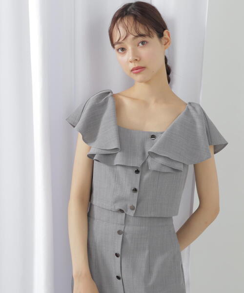 【セール】◇リネンライククロップドブラウス（シャツ/ブラウス）｜JILL by JILL STUART（ジルバイジルスチュアート）