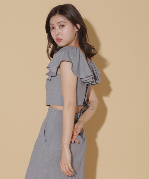 【セール】◇リネンライククロップドブラウス（シャツ/ブラウス）｜JILL by JILL STUART（ジルバイジルスチュアート）