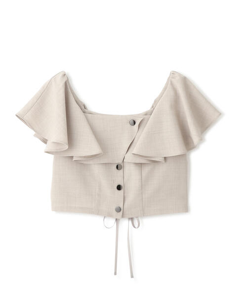 【セール】◇リネンライククロップドブラウス（シャツ/ブラウス）｜JILL by JILL STUART（ジルバイジルスチュアート）