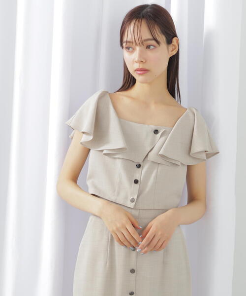 【セール】◇リネンライククロップドブラウス（シャツ/ブラウス）｜JILL by JILL STUART（ジルバイジルスチュアート）