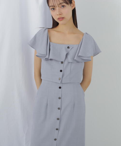 【セール】◇リネンライククロップドブラウス（シャツ/ブラウス）｜JILL by JILL STUART（ジルバイジルスチュアート）