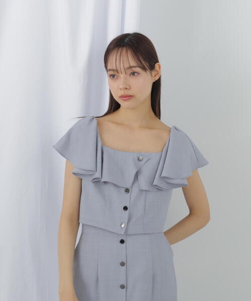 【セール】◇リネンライククロップドブラウス（シャツ/ブラウス）｜JILL by JILL STUART（ジルバイジルスチュアート）