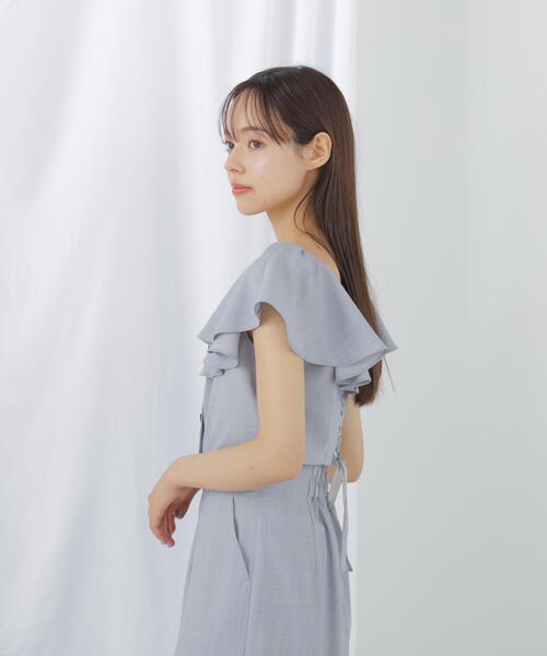 【セール】◇リネンライククロップドブラウス（シャツ/ブラウス）｜JILL by JILL STUART（ジルバイジルスチュアート）