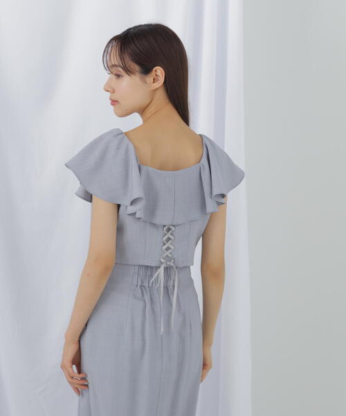 【セール】◇リネンライククロップドブラウス（シャツ/ブラウス）｜JILL by JILL STUART（ジルバイジルスチュアート）