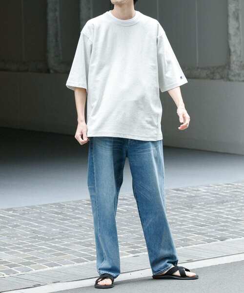 Champion(チャンピオン)の「『別注』Champion×UR Relax Sleeve T-shirts(Tシャツ/カットソー・メンズ・ホワイト/グリーン/バーガンディー/ベージュ/オートミール/ネイビー・MEDIUM/LARGE/X-LARGE)」の13枚目の写真
