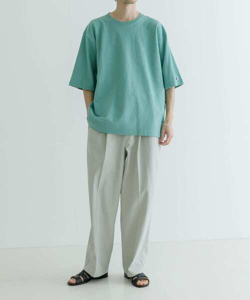 Champion(チャンピオン)の「『別注』Champion×UR Relax Sleeve T-shirts(Tシャツ/カットソー・メンズ・ホワイト/グリーン/バーガンディー/ベージュ/オートミール/ネイビー・MEDIUM/LARGE/X-LARGE)」の16枚目の写真