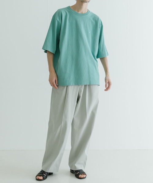 Champion(チャンピオン)の「『別注』Champion×UR Relax Sleeve T-shirts(Tシャツ/カットソー・メンズ・ホワイト/グリーン/バーガンディー/ベージュ/オートミール/ネイビー・MEDIUM/LARGE/X-LARGE)」の17枚目の写真