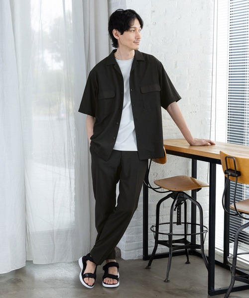 GLOBAL WORK(グローバルワーク)の「爽快DRYタッチスラックス/992222(スラックス・メンズ・スミクロ/ネイビー/ブラック・SMALL/MEDIUM/LARGE/X-LARGE)」の4枚目の写真