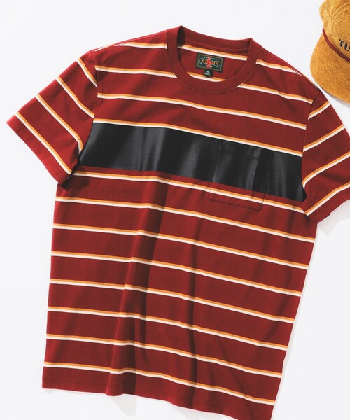 J.CREW（ジェイクルー）の「J.Crew × BEAMS PLUS / POCKET T-SHIRT（Tシャツ/カットソー・メンズ・イエロー系その他6/ワイン・S/M/L/XL）」の2枚目の写真