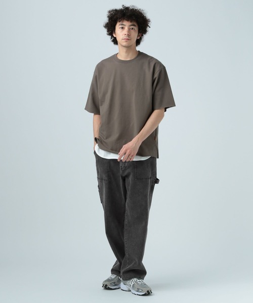 BAYFLOW（ベイフロー）の「[穿き心地抜群]デイリーペインターパンツ（デニムパンツ・メンズ・オフホワイト/ブラック/ライトブルー/ブラック系・SMALL/MEDIUM/LARGE）」の18枚目の写真