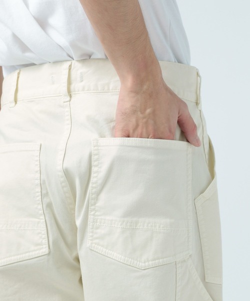 BAYFLOW（ベイフロー）の「[穿き心地抜群]デイリーペインターパンツ（デニムパンツ・メンズ・オフホワイト/ブラック/ライトブルー/ブラック系・SMALL/MEDIUM/LARGE）」の13枚目の写真