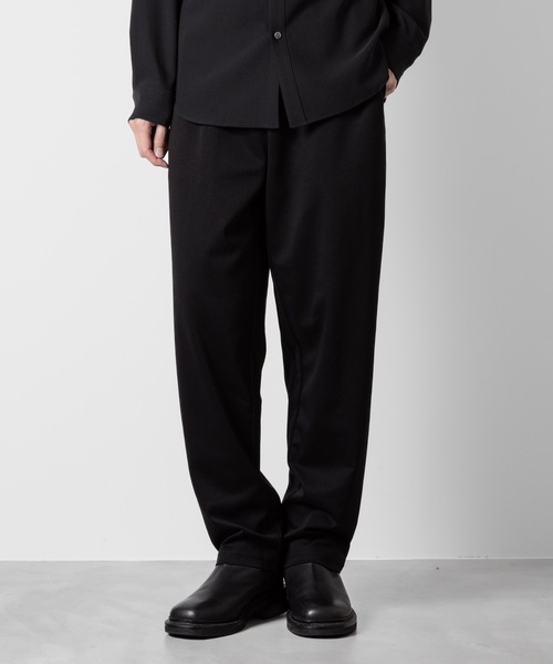 ATTACHMENT(アタッチメント)の「コットンダブルフェイス ラウンジトラウザーズ / COTTON DOUBLE FACE LOUNGE TROUSERS(スウェットパンツ・メンズ・ダークグレー/ブラック/ボルドー・3/2/1)」の2枚目の写真