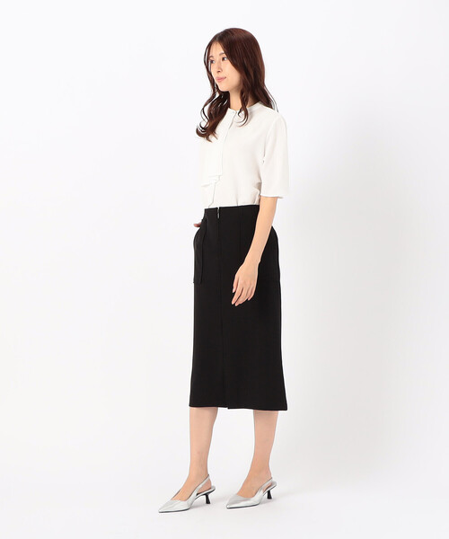 ブラウス シャツ ボウタイ風 半袖ブラウス レディース ボウタイ風 半袖ブラウス（シャツ/ブラウス）｜COMME CA ISM