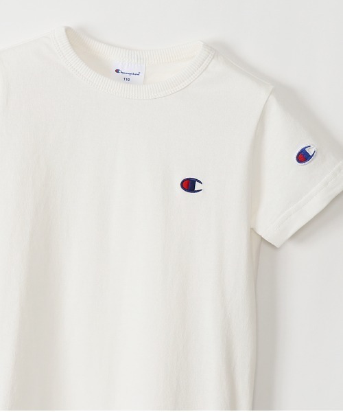 Champion(チャンピオン)の「Champion チャンピオン Tシャツワンピース 綿100%(ワンピース・キッズ・ホワイト/ブラック/ラベンダー/サックスブルー/ネイビー・130/140/110/120/150)」の6枚目の写真