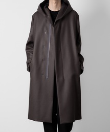 ATTACHMENT | 【 直営店・ZOZOTOWN限定 】2/90 スーパー120Sメルトン ジップアップフーデッドコート / 2/90 SUPER120S MALTON ZIPUP HOODED COAT(その他アウター)