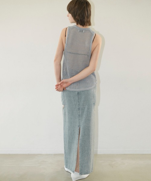 CLANE（クラネ）の「CIRCLE CUT LAYERED DENIM SKIRT（デニムスカート・レディース・ブルー系その他・1/0）」の16枚目の写真