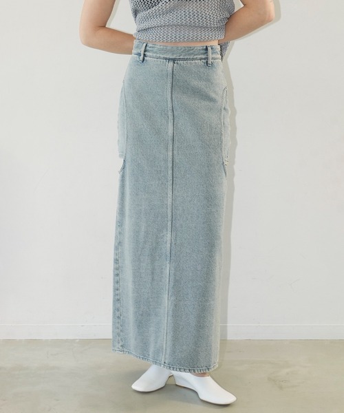 CLANE（クラネ）の「CIRCLE CUT LAYERED DENIM SKIRT（デニムスカート・レディース・ブルー系その他・1/0）」の9枚目の写真