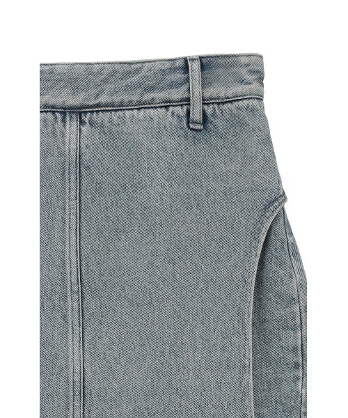 CLANE（クラネ）の「CIRCLE CUT LAYERED DENIM SKIRT（デニムスカート・レディース・ブルー系その他・1/0）」の3枚目の写真