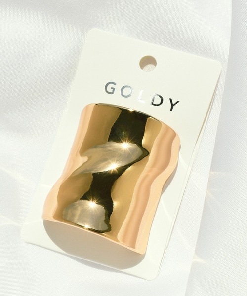 GOLDY(ゴールディ)の「ウェーブ ワイド ヘアカフ(ヘアゴム・レディース・シルバー/ゴールド/シルバー系その他/ゴールド系その他・FREE)」の5枚目の写真