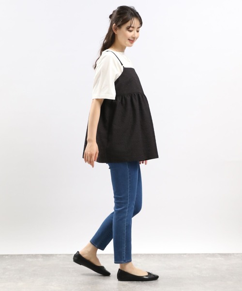 GLOBAL WORK Smile Seed Store（グローバルワーク スマイルシードストア）の「ジャガードオーバーキャミソール/114613（シャツ/ブラウス・レディース・グレー系その他/グレー系その他2・LARGE/MEDIUM）」の4枚目の写真