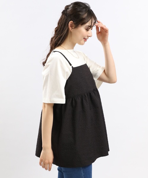 GLOBAL WORK Smile Seed Store（グローバルワーク スマイルシードストア）の「ジャガードオーバーキャミソール/114613（シャツ/ブラウス・レディース・グレー系その他/グレー系その他2・LARGE/MEDIUM）」の6枚目の写真