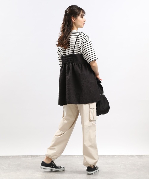 GLOBAL WORK Smile Seed Store（グローバルワーク スマイルシードストア）の「ジャガードオーバーキャミソール/114613（シャツ/ブラウス・レディース・グレー系その他/グレー系その他2・LARGE/MEDIUM）」の11枚目の写真